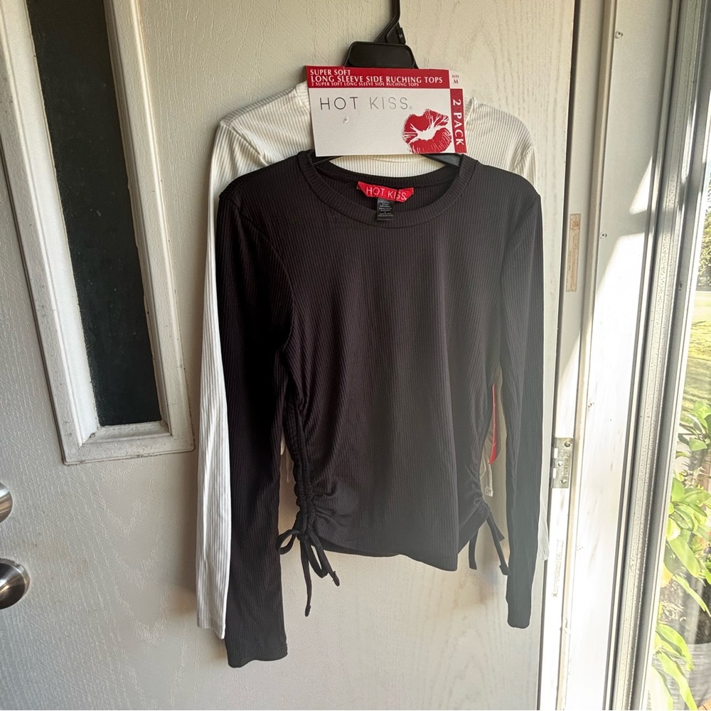 Hot Kiss Black Long Sleeve Top